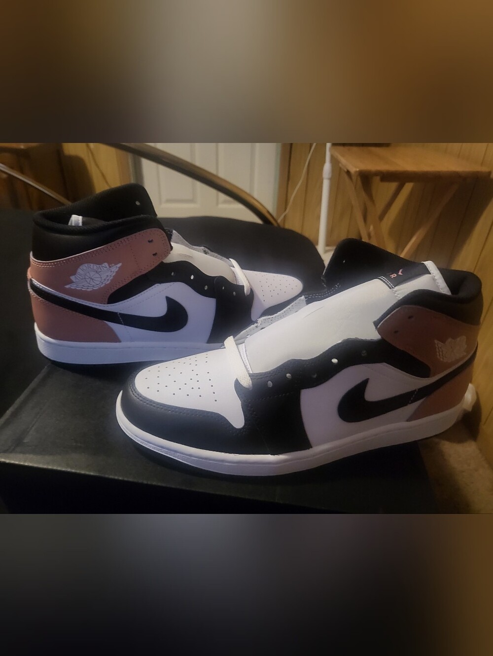 Nike Air Jordan 1 Low - White, Black, Pink Sz 10.5